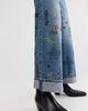 MOTHER Snacks! by MOTHER The Smoothie Flood Cuff Printed Jeans - 4