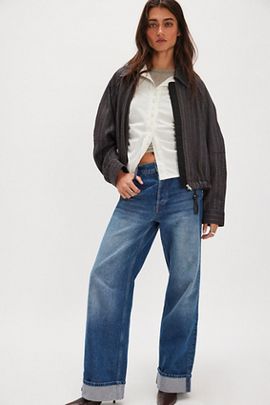 MOTHER Snacks! by MOTHER The Smoothie Skimp Cuff Jeans