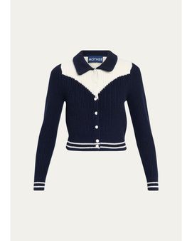 MOTHER The Baby Raquette Cardigan