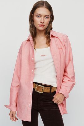 MOTHER The Bestie 100% Cotton Buttondown Shirt