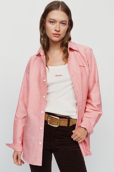 MOTHER The Bestie 100% Cotton Buttondown Shirt