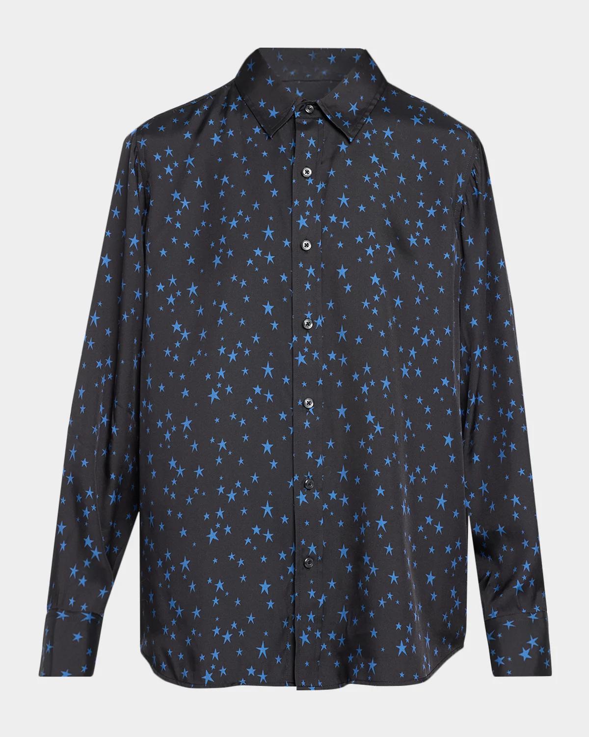 MOTHER The Bestie Silk-Blend Shirt