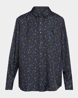 MOTHER The Bestie Silk-Blend Shirt