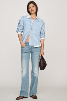 MOTHER The Bookie Sneak Mid-Rise Bootleg Jeans