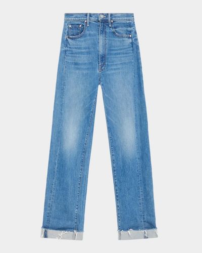 MOTHER The Half-Pipe Flood Cuff High-Rise Jeans