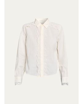 MOTHER The Headup Honey Button-Front Shirt