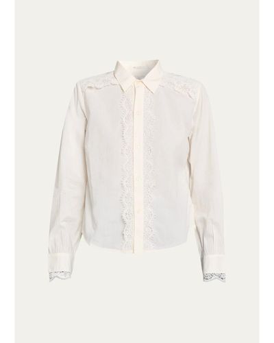 MOTHER The Headup Honey Button-Front Shirt