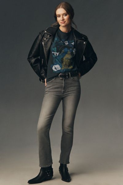 MOTHER The Hustler Ankle High-Rise Straight Jeans