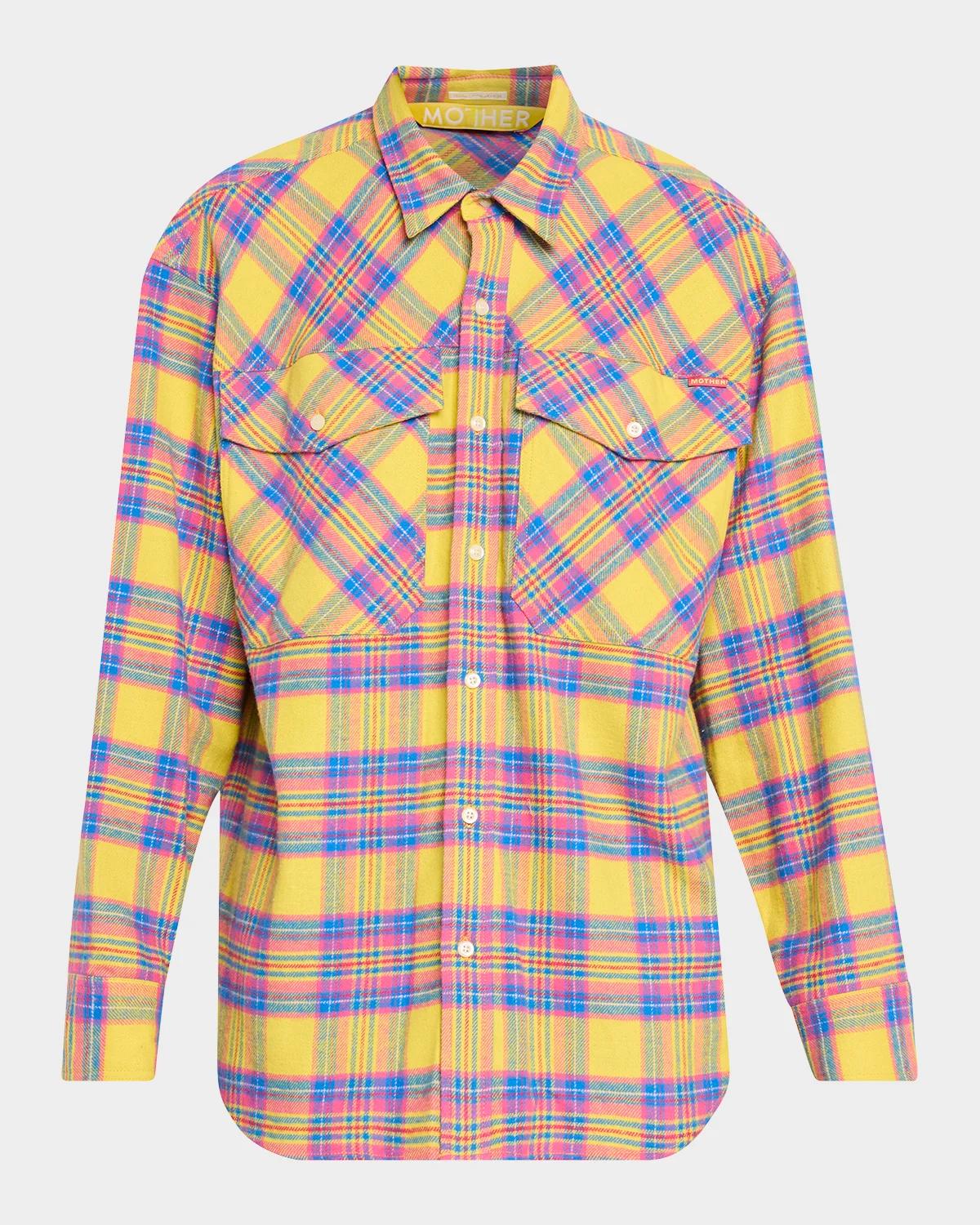 MOTHER The Lazy Sunday Plaid Flannel Shirt