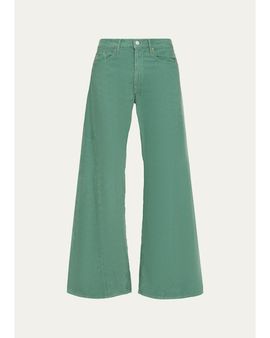 MOTHER The Lemon Twist Wide-Leg Pants