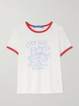 MOTHER The Lil Goodie printed cotton-blend jersey T-shirt