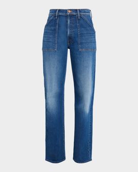 MOTHER The Patch Maven Sneak Wide-Leg Jeans