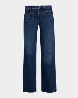 MOTHER The Patch Pocket Mid-Rise Maven Sneak Jeans