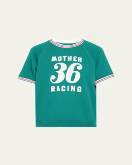 MOTHER The Short-Sleeve Sport Concert Sweatshirt
