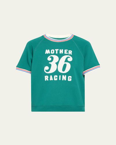 MOTHER The Short-Sleeve Sport Concert Sweatshirt
