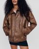 MOTHER The Zip It Faux-Leather Jacket - 1