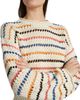 Mother Women's The Bell Sleeve Striped Cotton Sweater - 6