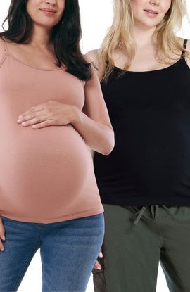MOTHERHOOD MATERNITY MOTHERHOOD MATERNITY Clip Down Nursing Tank Top - 2 Pack