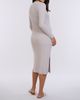 MOTHERHOOD MATERNITY MOTHERHOOD MATERNITY Crew Neck Rib Knit Long Sleeve Column Dress - 2
