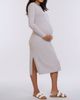MOTHERHOOD MATERNITY MOTHERHOOD MATERNITY Crew Neck Rib Knit Long Sleeve Column Dress - 3
