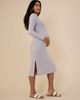 MOTHERHOOD MATERNITY MOTHERHOOD MATERNITY Crew Neck Rib Knit Long Sleeve Column Dress - 5