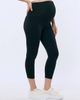 MOTHERHOOD MATERNITY MOTHERHOOD MATERNITY Essential Stretch Secret Fit Over the Belly Maternity Crop Leggings - 3