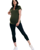 MOTHERHOOD MATERNITY MOTHERHOOD MATERNITY Essential Stretch Secret Fit Over the Belly Maternity Crop Leggings - 5