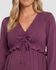 MOTHERHOOD MATERNITY MOTHERHOOD MATERNITY Long Sleeve Ruffle Midi Maternity Dress - 4
