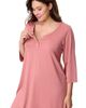 MOTHERHOOD MATERNITY MOTHERHOOD MATERNITY Motherhood Women's Maternity Sleep Henely Nightgown with Nursing Access - 4