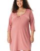 MOTHERHOOD MATERNITY MOTHERHOOD MATERNITY Motherhood Women's Maternity Sleep Henely Nightgown with Nursing Access - 5