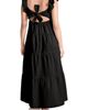 MOTHERHOOD MATERNITY MOTHERHOOD MATERNITY Ruffle Sleeve Tie-Back Maternity Maxi Dress - 2