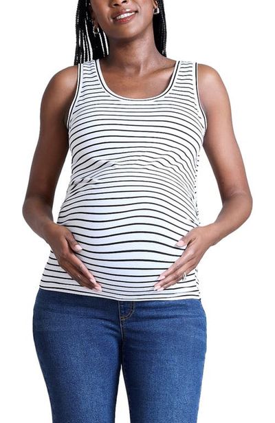 MOTHERHOOD MATERNITY MOTHERHOOD MATERNITY Scoop Neck Side-Ruched Maternity Tank Top