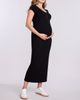MOTHERHOOD MATERNITY MOTHERHOOD MATERNITY Short Sleeve Henley Bodycon Maxi Dress - 3