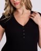 MOTHERHOOD MATERNITY MOTHERHOOD MATERNITY Short Sleeve Henley Bodycon Maxi Dress - 4