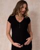 MOTHERHOOD MATERNITY MOTHERHOOD MATERNITY Short Sleeve Henley Bodycon Maxi Dress - 5