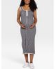MOTHERHOOD MATERNITY MOTHERHOOD MATERNITY Sleeveless Nursing Henley Midi Dress - 1