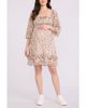 MOTHERHOOD MATERNITY MOTHERHOOD MATERNITY Smocked Babydoll Long Sleeve Mini Dress - 1