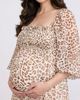 MOTHERHOOD MATERNITY MOTHERHOOD MATERNITY Smocked Babydoll Long Sleeve Mini Dress - 4