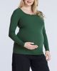 MOTHERHOOD MATERNITY MOTHERHOOD MATERNITY Square Neck Rib Knit Long Sleeve Tee - 3