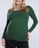 MOTHERHOOD MATERNITY MOTHERHOOD MATERNITY Square Neck Rib Knit Long Sleeve Tee - 4