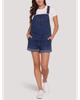 MOTHERHOOD MATERNITY MOTHERHOOD MATERNITY Stretch Waist Short Maternity Overalls - 1