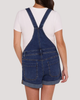 MOTHERHOOD MATERNITY MOTHERHOOD MATERNITY Stretch Waist Short Maternity Overalls - 2