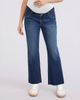 MOTHERHOOD MATERNITY MOTHERHOOD MATERNITY Under the Belly Wide Leg Crop Jeans - 1