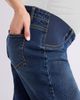 MOTHERHOOD MATERNITY MOTHERHOOD MATERNITY Under the Belly Wide Leg Crop Jeans - 4