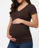 MOTHERHOOD MATERNITY MOTHERHOOD MATERNITY V-Neck Side-Ruched Maternity Short Sleeve Tee - 3