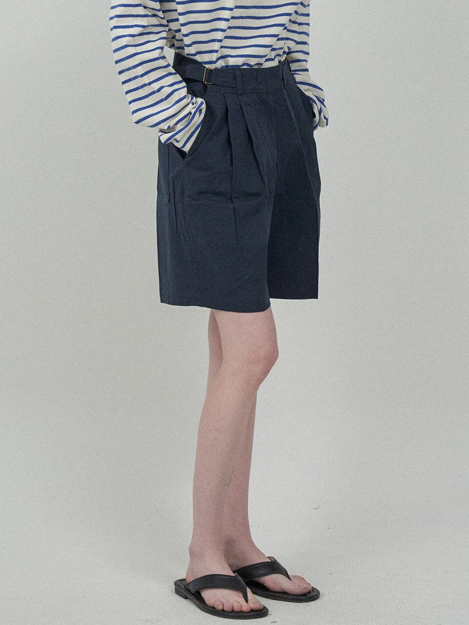 MOTT Cotton Buckle Shorts [Navy]