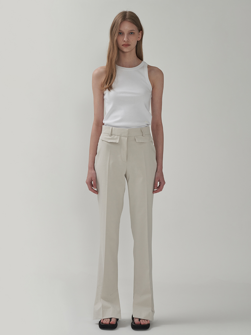 MOTT Slit Cotton Pants