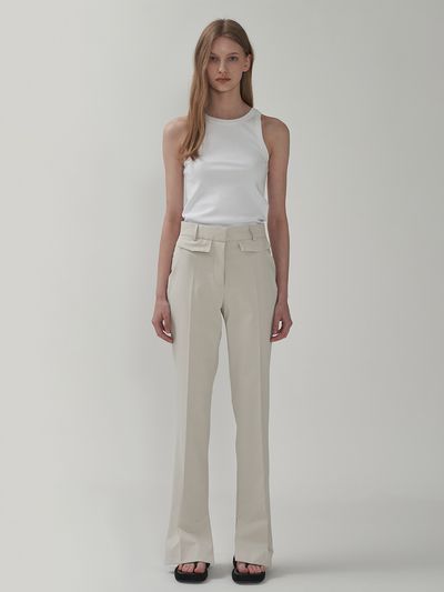 MOTT Slit Cotton Pants