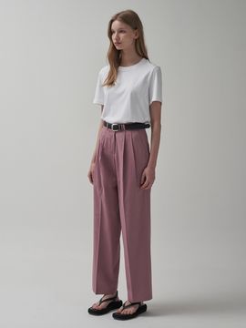 MOTT Tencel Cotton Round Pants_Lilac