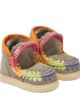 Mou Kids Mou Kids Crochet-trimmed suede sneakers - 1